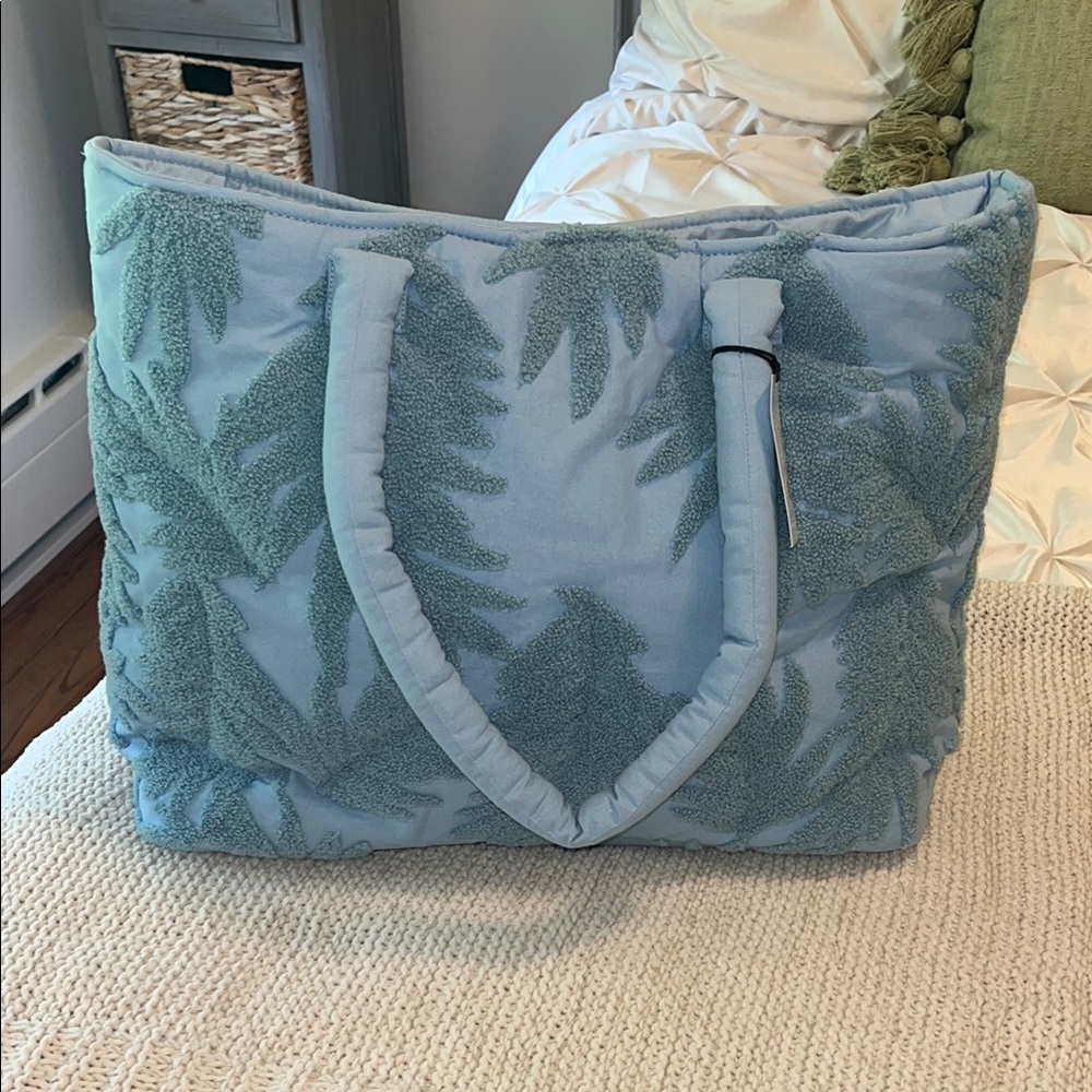 Blue beach bag